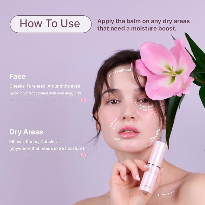 Rose Collagen Glow Multi Balm | Korean Skincare | All-in-One Hydrating Multi Balm Stick (10g/0.35 oz.)