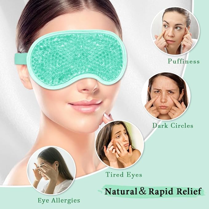 Cooling eye mask and silky