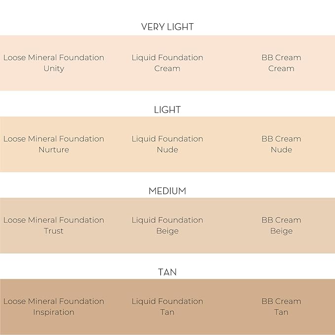 INIKA Organic Foundation Trial Set, Natural Mineral essentials - Tan