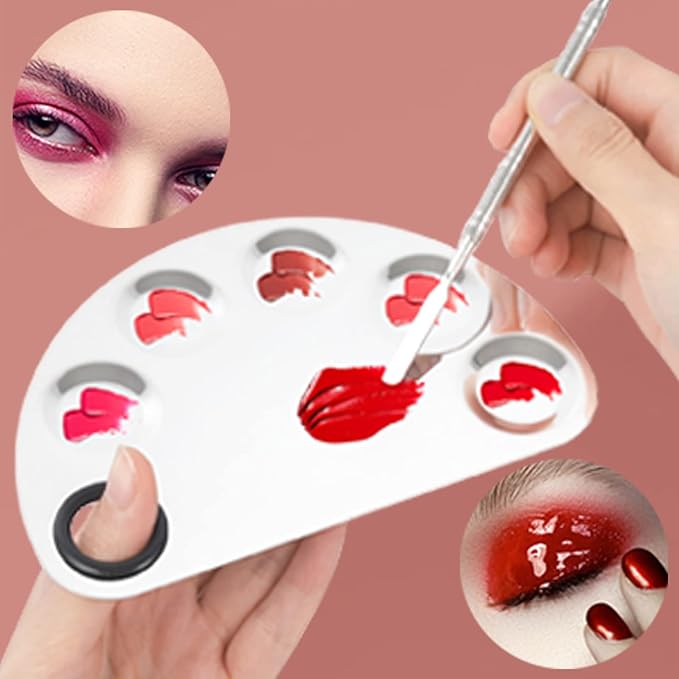 Makeup Mixing Palette, Premium Stainless Steel Cosmetic Makeup