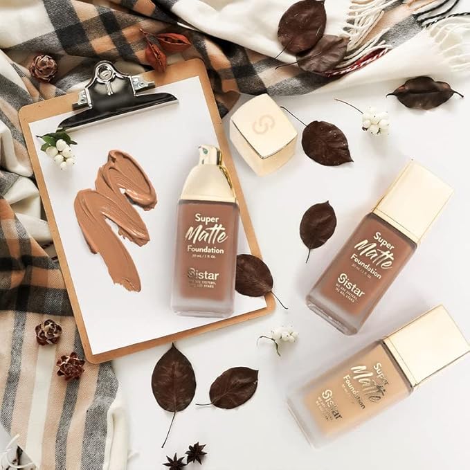 Sistar Super Matte Foundation Perfecting Liquid Foundation Full oz. (Olive) 30 mL