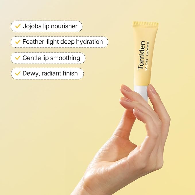 Torriden SOLID In Ceramide Lip Essence 0.37 fl.oz * 2 (Pack of 2) | Moisturizing Lip Essence for Glowy, Plumped, and Radiant Lip | Korean Lip Balm