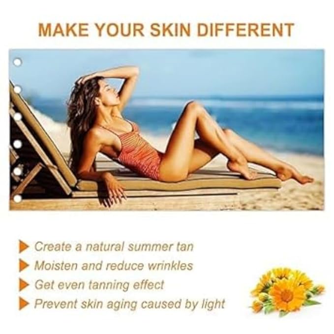 Luxury Intensive Tanning Gel, Natural Tanning Accelerator Cream Gel, Brown Tanning Gel,Tanning Gel for Sunbeds & Outdoor Sun (2 pcs)