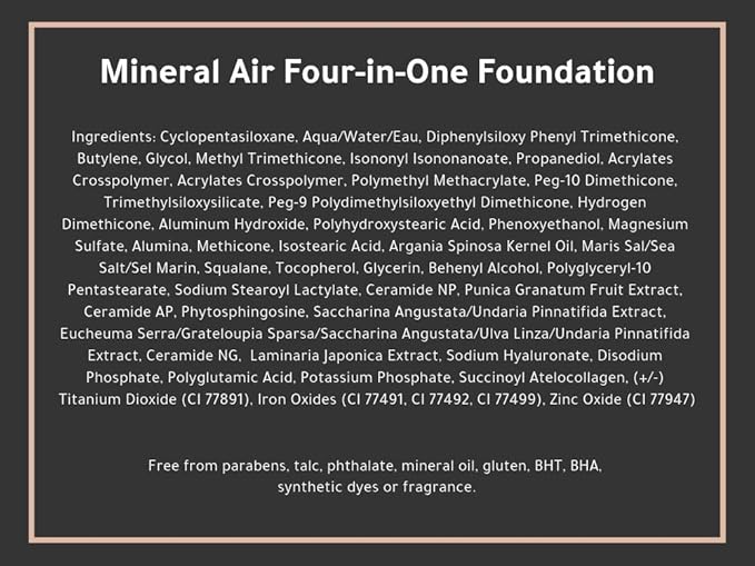Mineral Air Four-in-One Foundation for Mineral Air Mist - Deep 10 ml