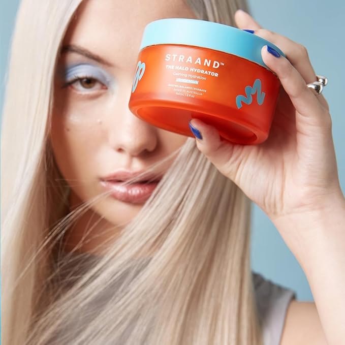 Halo Hydrator - Deep Conditioning Hair Mask for Dry Hair Repair & Dry Scalp Detox - Cooling Gel Mask with Hyaluronic Acid, Aloe Vera and Niacinamide to Help Soothe & Hydrate (5 fl oz)
