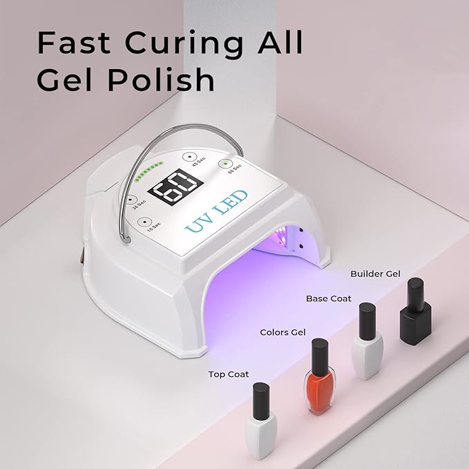 80w professional cordless uv led
