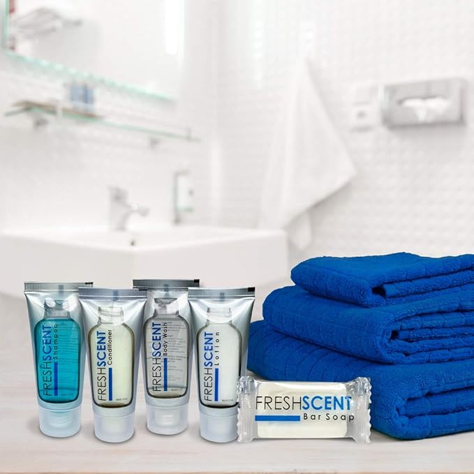 Freshscent Shampoo 1oz (Case of 288 tubes) Hotel Travel Size, Bulk Amenities and Toiletries for Hospitality