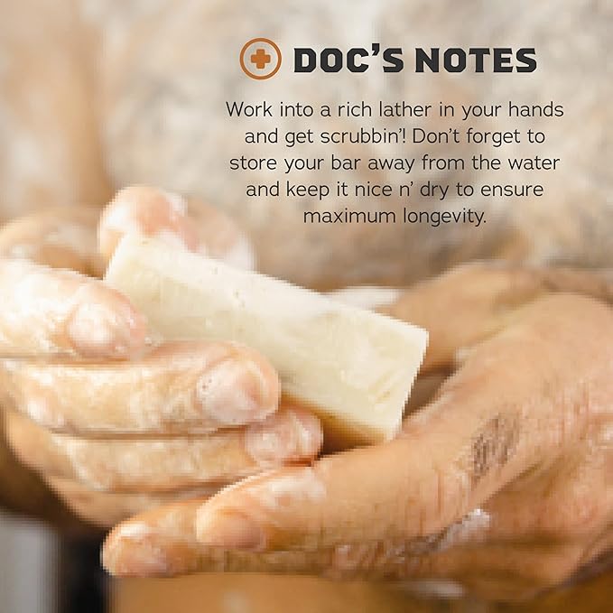 Dr. Squatch Natural Bar Soap for Men - Cold Process Soap with No Harsh Chemicals - Fresh Falls (5 oz, 10-Pack)