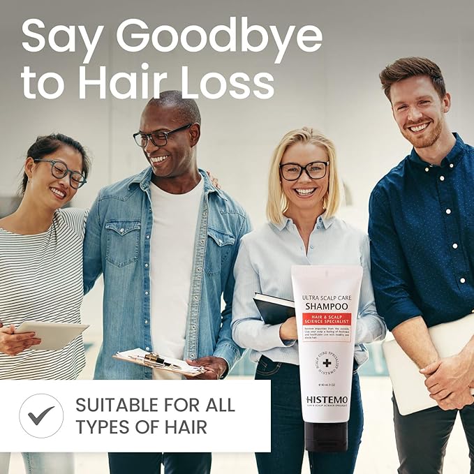 Ultra Scalp Care Shampoo: DHT Blocking Hair Restoration, Growth Promoter with Biotin for Men & Women, Prevents Loss on Oily or Colored Hair (3 oz)