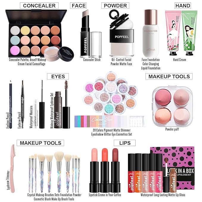 All-in-one Holiday Make up Gift Set | Makeup