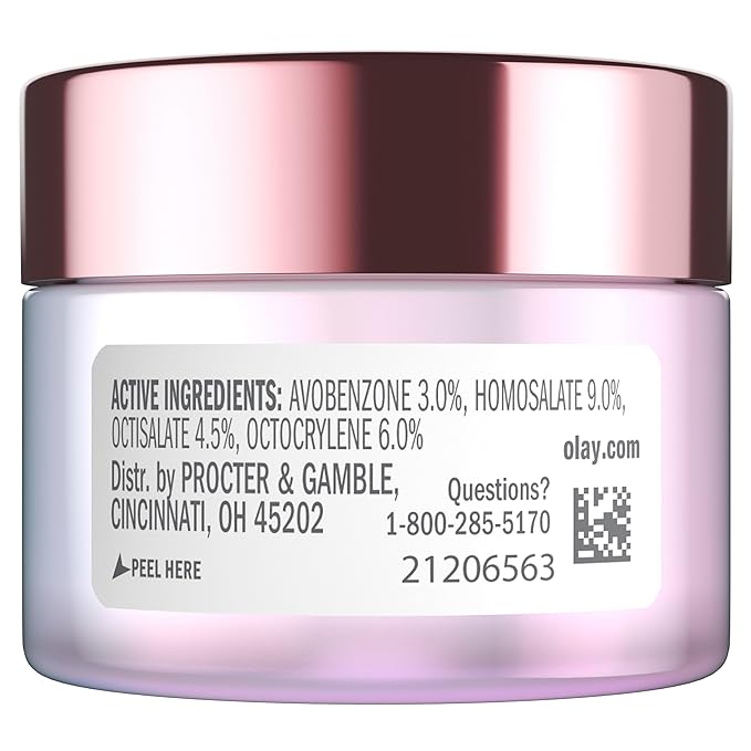 Olay Super Cream with Sunscreen SPF 30, 15 mL, Trial Size Ultra Lightweight Face Moisturizer - Vitamin C, Hyaluronic Acid, Niacinamide, Collagen Peptide - Hydrate, Smooth, Brighten, Firm, and Protect