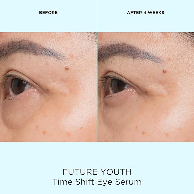 Pacifica Future Youth Time Shift Eye Serum – Peptide Eye Serum for Fine Lines & Dark Circles, Lifting & Firming Under Eye Treatment w/Flora + Peptide-11, Unscented Hydrating Gel for All Skin Types