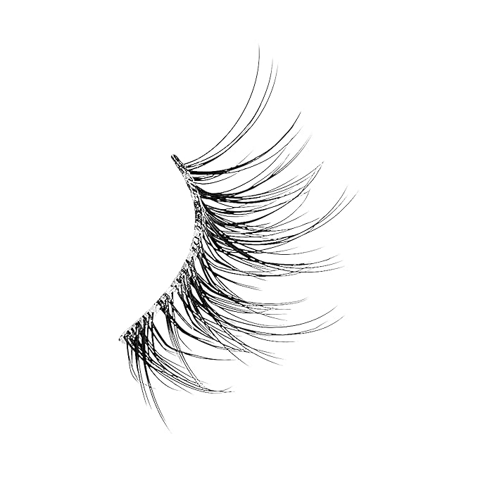 KISS The New Natural Effortless Minimal Look False Eyelashes 12mm, Half Strip Lash Single Pack, NNH02, 1 Pair