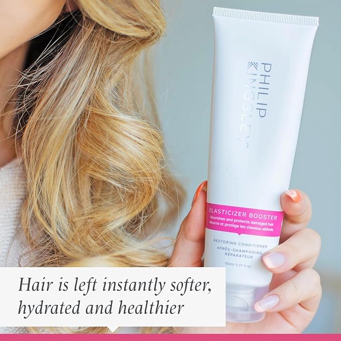 PHILIP KINGSLEY Elasticizer Booster Conditioner Hair Mask Deep-Conditioning Treatment for Dry, Damaged, Coloured, All Hair Types, Hydrates, Strengthens Hair, and Tames Frizz, 150 ml
