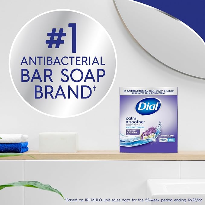 Dial Antibacterial Bar Soap, Mountain Fresh, 32 Bars, 8 Count (Pack of 4)