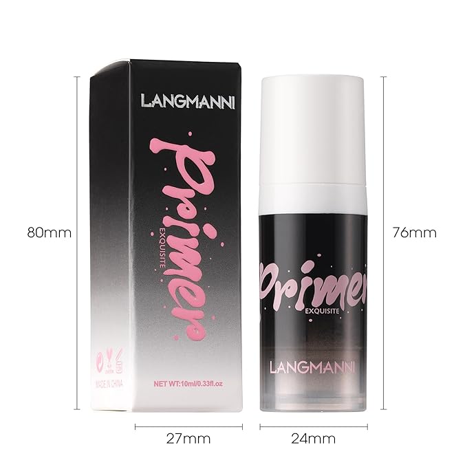 LANGMANNI Matte Grip Face Primer, Transparent Skin Perfecting Oz, 1)