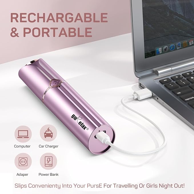 Facial Hair Removal for Women, Painless Electric Facial Hair Remover for Face, Chin,Upper Lip with USB Rechargeable