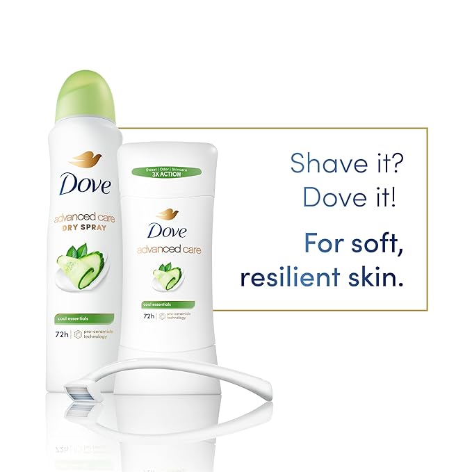Dove Advanced Care Antiperspirant Deodorant Stick for Women Cool Essentials For 48 Hour Protection And Soft And Comfortable Underarms, 2.6 oz 2 Count