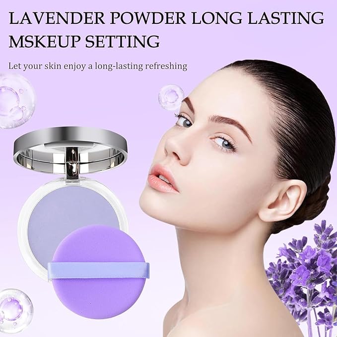 Chillab Lavender Matte Powder Oil Control Face Makeup Long-Lasting Makeup
