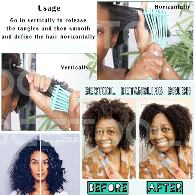 BESTOOL Detangling Brush for Curly