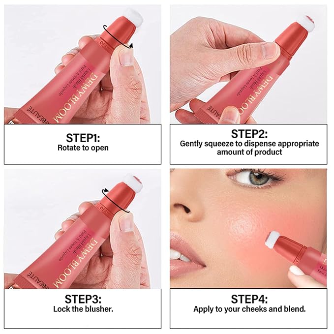 Blush Beauty Wand,Matte Face Blush Contour Wand with