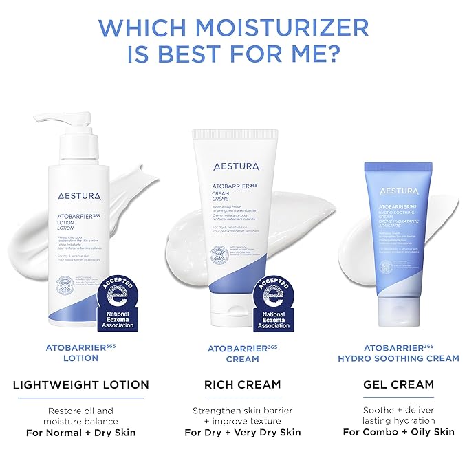 AESTURA ATOBARRIER365 Lightweight Korean Facial Moisturizer Lotion with Ceramides | Fast-Absorbing Hydration, Strengthens Skin Barrier, Suitable for Dry, Normal & Sensitive Skin, 90ML / 3.04 fl. Oz.