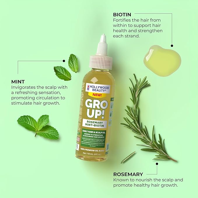 Hollywood Beauty Level Up! Daily Hair, Scalp & Skin Oil Trio (3 Products)