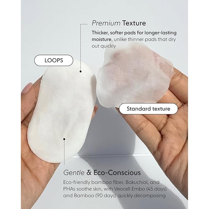 LOOPS MicroCellular Moisturizer Korean Skincare - Nourish, Replenish, and Rebalance - Collagen Boosting, Restoring, Moisturizing Skin Care - Pre-soaked Veocell Embo Pad - Anti-Aging Face Moisturizer