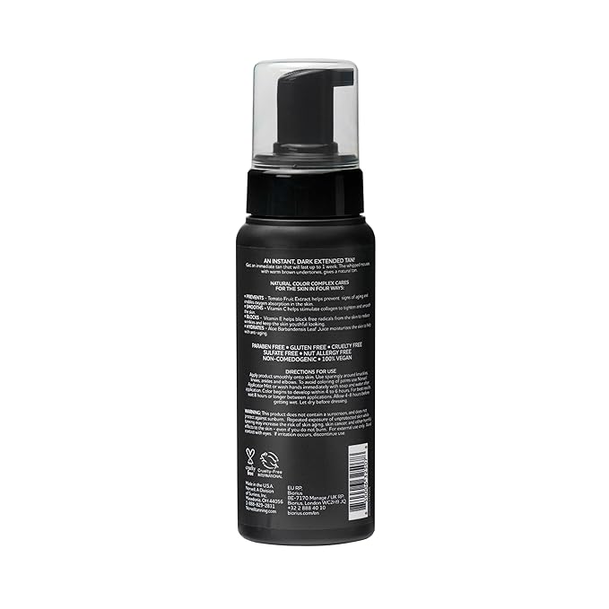 Norvell Sunless Self Tanner Mousse with Bronzer - Instant Natural Looking Bronzing Glow, 8 fl.oz.