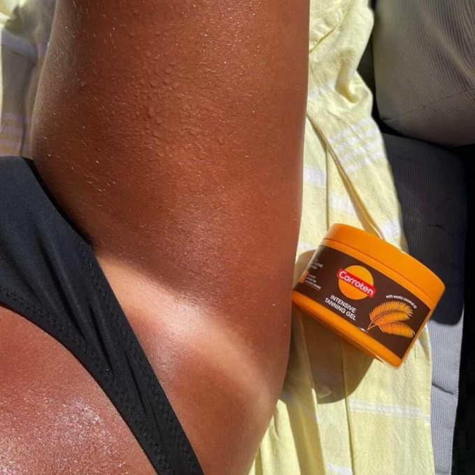 Intensive Tanning Gel, Tanning Gel, Natural Tanning Accelerator Cream Gel, Brown Tanning Gel, Natural Tanning Cream Gel for Sunbeds & Outdoor Sun, Bronze