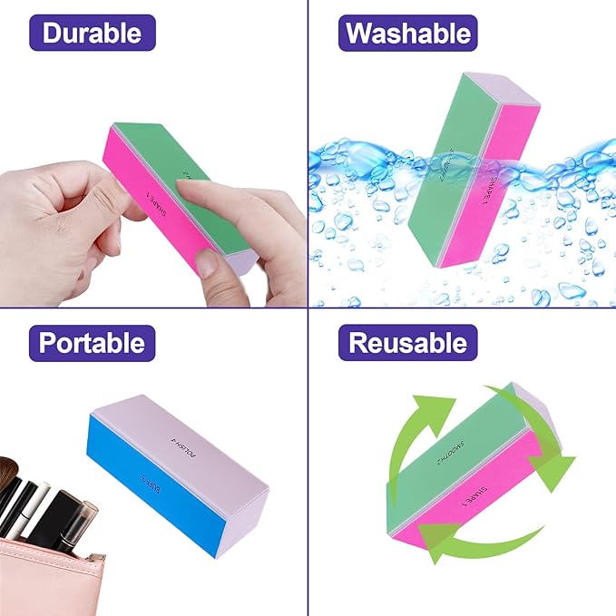 4 Way Nail Buffer Block