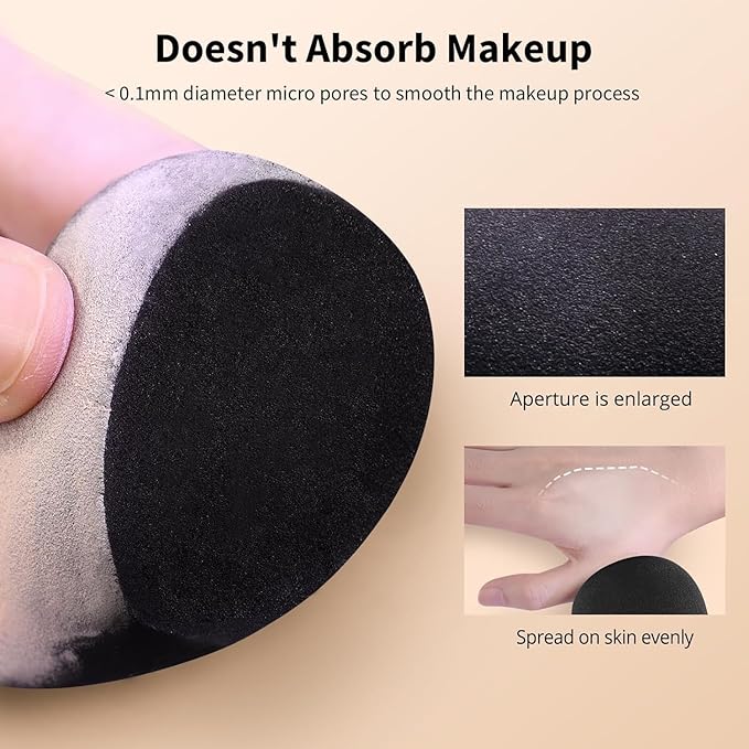 BEAKEY Makeup Sponge Set, 5 Pcs Foundation Blending