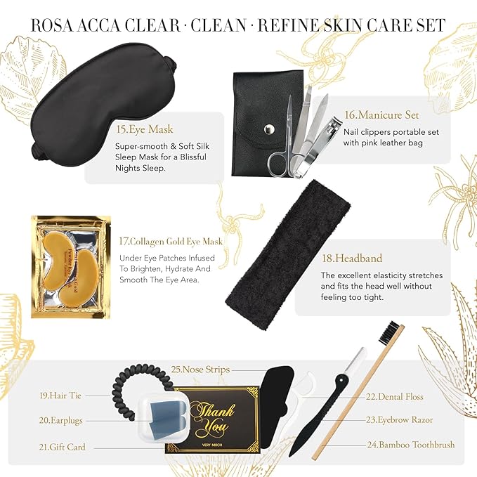 Father's Day Gift, Skin Care Set, 28pcs Body & Facial Kit Gifts for Women & Men includes Face Cream, Bath Oil, Scented Candle, Hyaluronic Acid Face Serum, Facial Skin Care Set, Birthday, Christmas,Dad