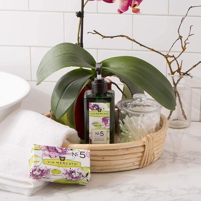 Liquid Soap, Shea Butter Enriched (12 oz), No. 5 - Waterlily & Sandalwood