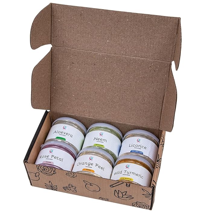 Ayurvedic Skin Care Sampler | Six Powders in 1oz