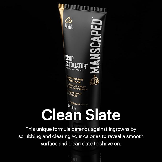 MANSCAPED® Crop Exfoliator® Gentle Groin Exfoliant Scrub to Soothe and Clear the Skin, Vegan, Cruelty-Free (3.5 oz)