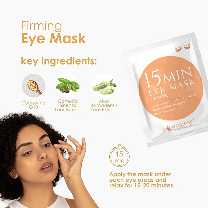 15 Min Pamper Me Kit by Naisture – Korean Spa Kit for Women with Hair Mask, Hand and Foot Masks, Eye Mask, and Face Masks