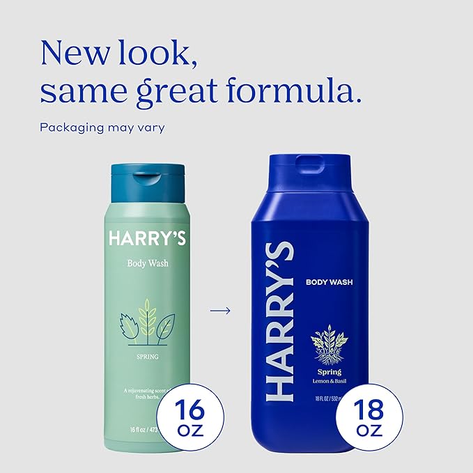 Harry's Men's Body Wash - Spring - (3 Pack) 18 fl oz - Shower Gel for Men - No Parabens, Sulfates, or Dyes
