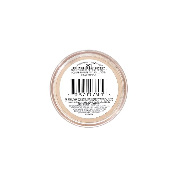 Revlon Setting Powder, PhotoReady Candid Blurring Face Makeup, Translucent, 0. 5 Oz