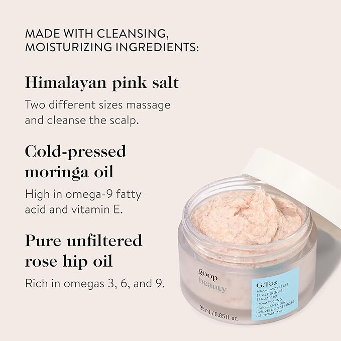 goop Beauty Scalp Scrub Shampoo | Exfoliator to Dexofiy & Purify | Himalayan Salt & Rosehip Oil | Cleanses Hair of Product Buildup | 6.7 fl oz