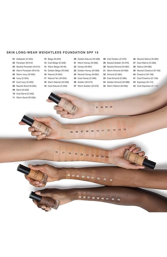 Bobbi Brown Skin Long-Wear Weightless Foundation SPF15 - 1 Ounce