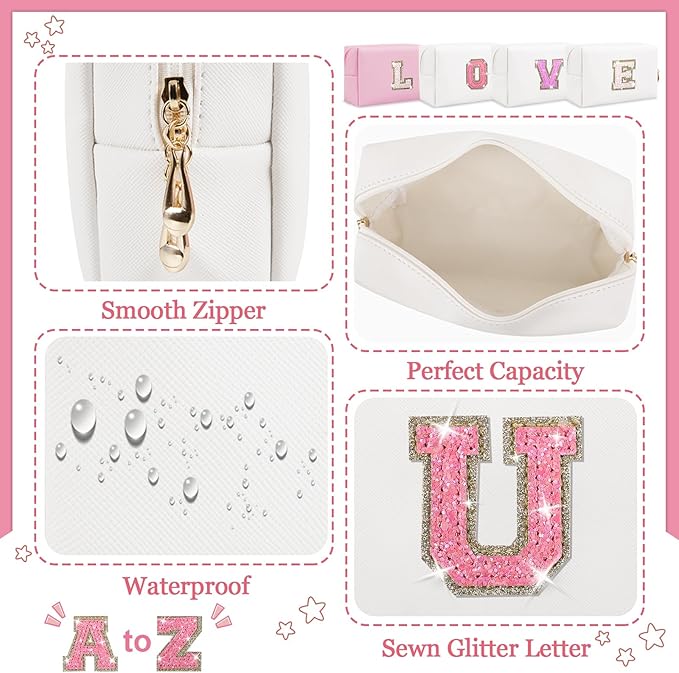 Personalized initial letter patch makeup