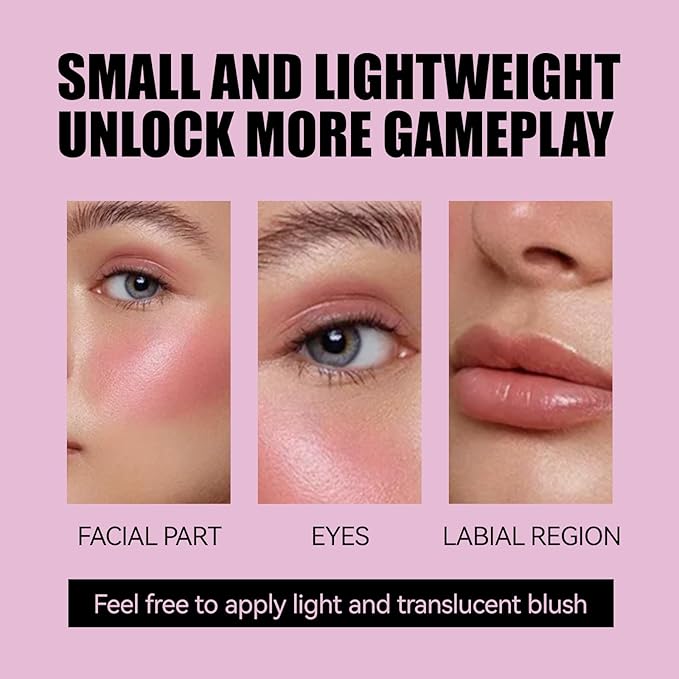 Milk Jelly Blush, Cooling Water Milk Jelly Tint, Milk Blush Jelly Sheer Lip & Cheek Stain, Moisturizing, Longlasting, Non-Stick, Buildable Watercolor Vivid Color Jelly Tint Face Makeup, 02