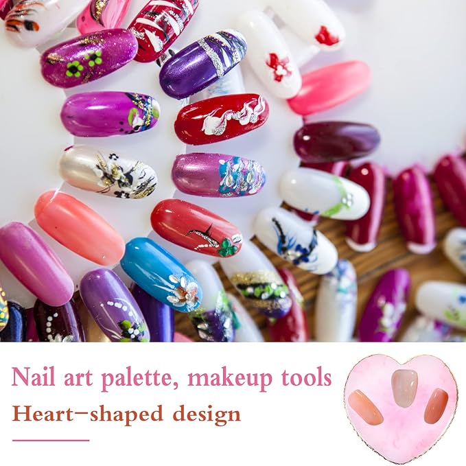 Resin Nail Art Palette Nail Mixing Palette Polish Mixing