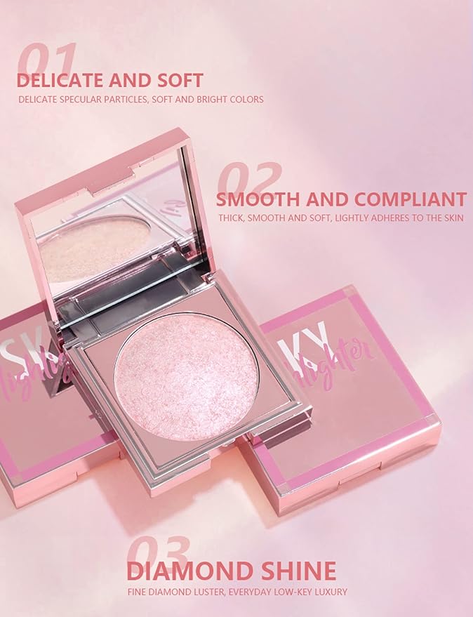 MAEPEOR Face Highlighter Palette 8 Colors Smooth Shimmer (inger Color) 04 G