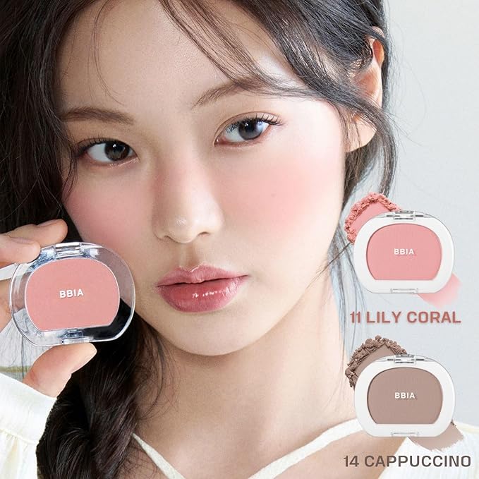BBIA Last Blush NEW 15 Colors - Cheek Blush Shaping Shading Contour & Highlight Long-Lasting Matte Finish Natural Shades Buildable & Blendable Daily Korean Face Makeup (04 MUTE DAHLIA, Pack of 1)