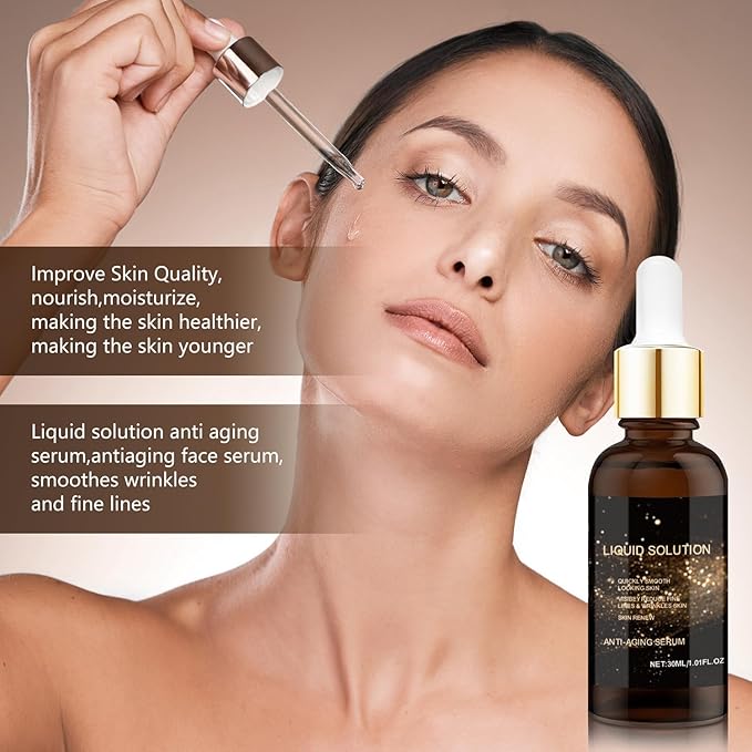 Olavita Face Serum,Antiaging Face Serum,Intensely Firms Skin,Reduce Fine Lines & Plump Skin (2PCS)
