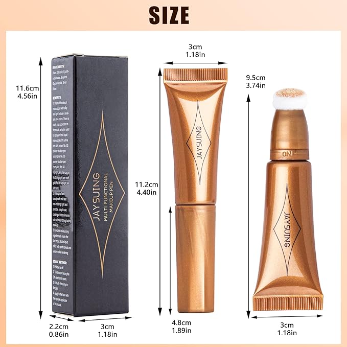 Liquid Bronzer Stick Cream Contour Wand Highlighter Stick Gold Highlighter)