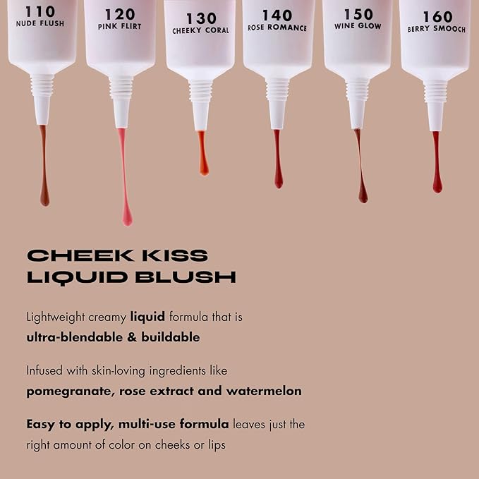 Milani Cheek Kiss Liquid Blush Makeup - Blendable
