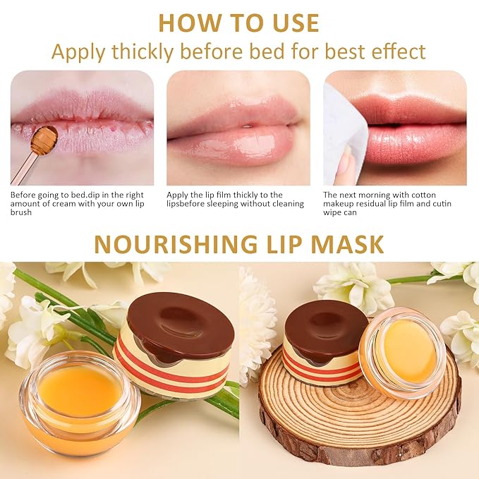 DMSKY 6 PCS Bee Lip Balm